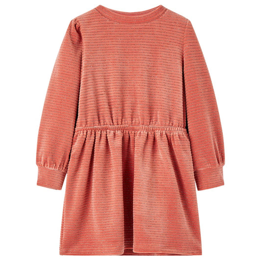 Kids' Long-Sleeved Dress Medium Pink 104