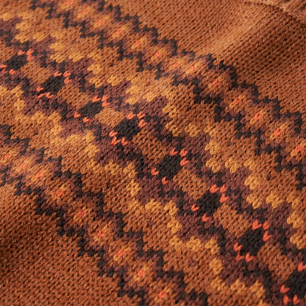 Knitted Children's Sweater Cognac 104