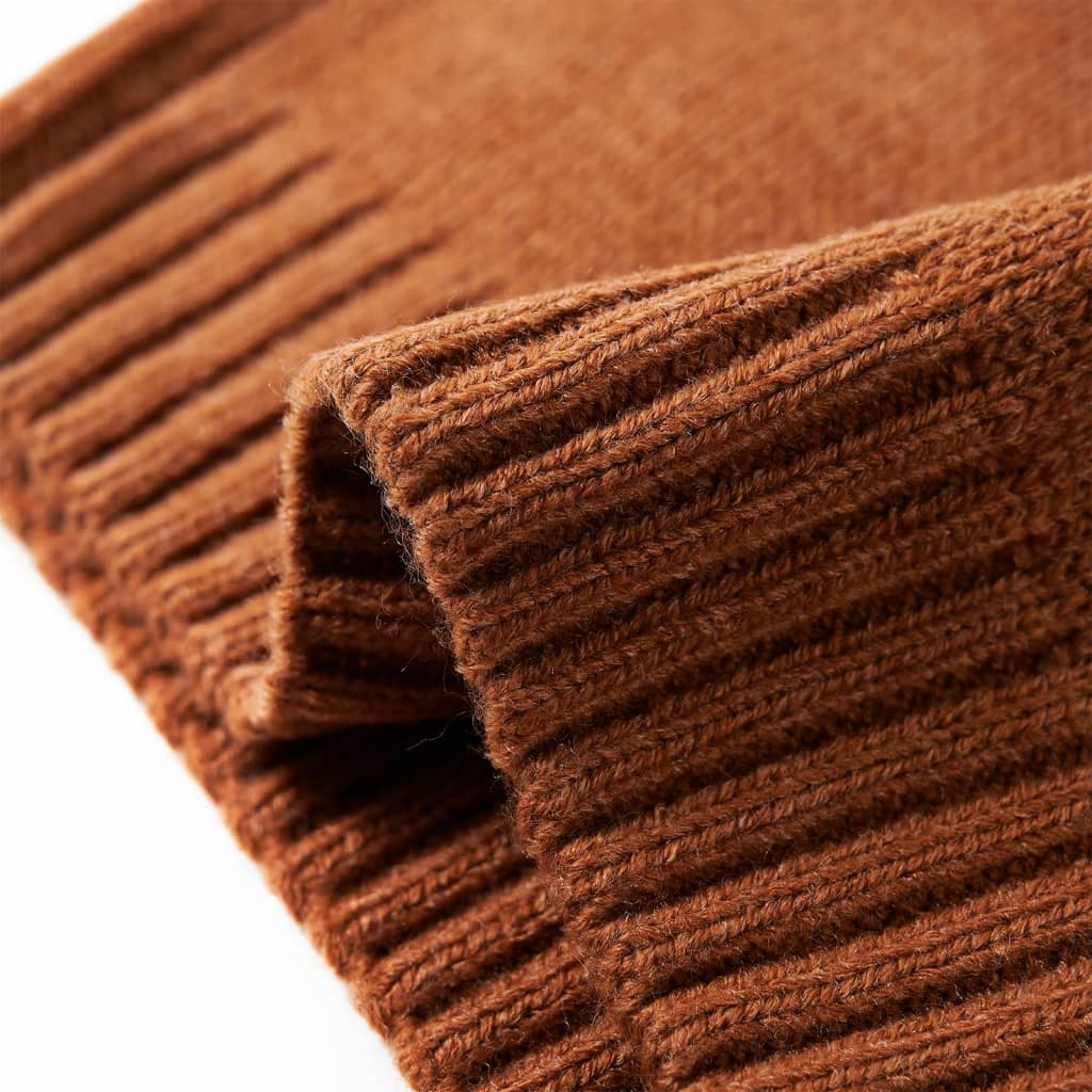 Knitted Children's Sweater Cognac 104