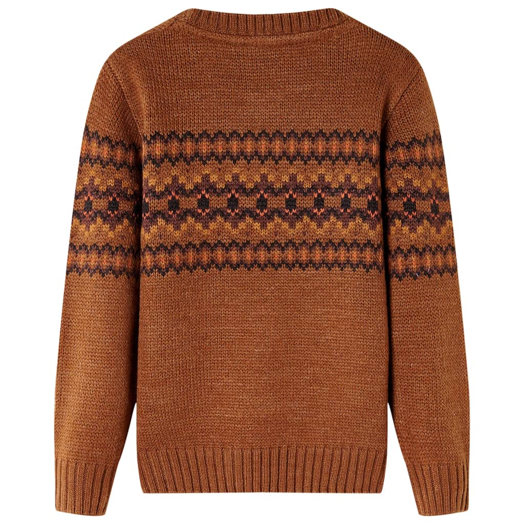 Children's Knitted Sweater Cognac 116