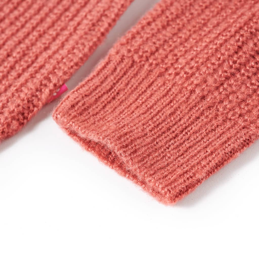 Children's Jumper Knitted Medium Pink 140