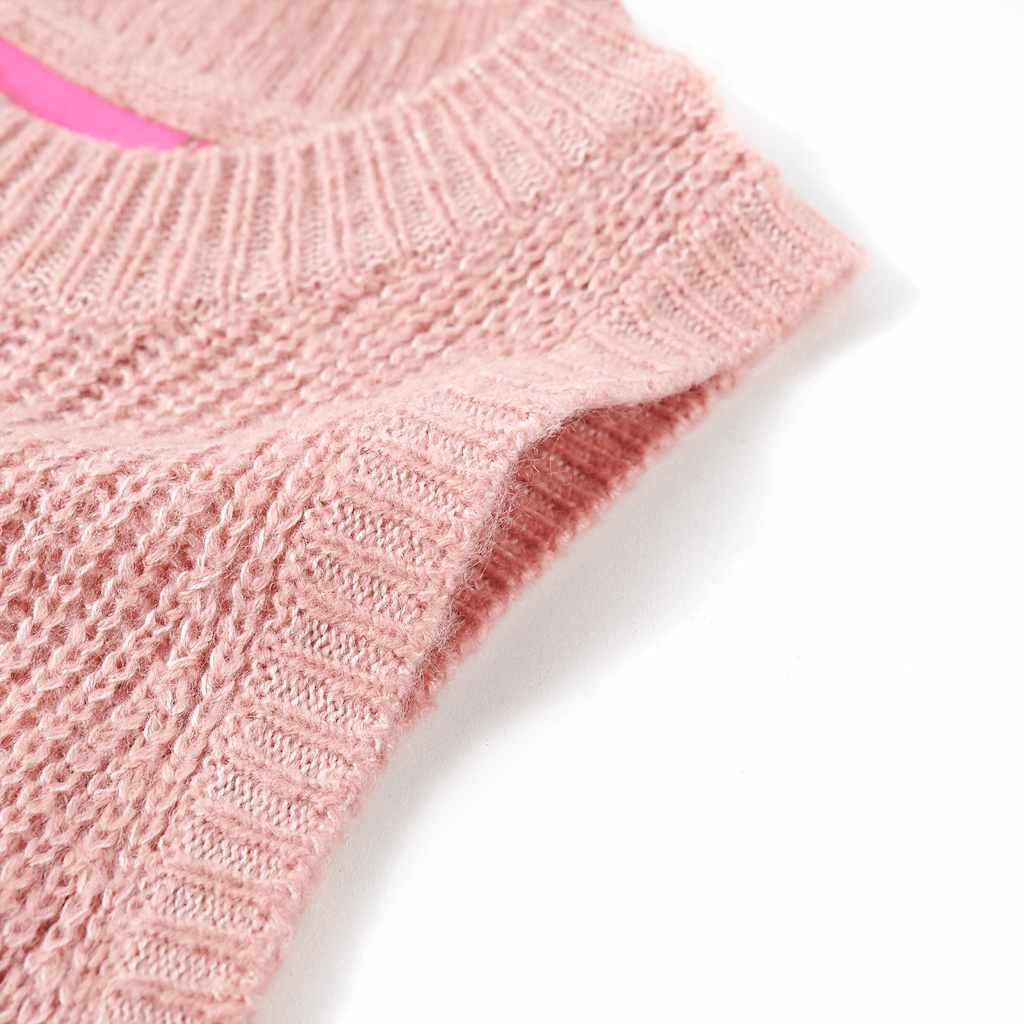 Children's Knitted Vest Light Pink 92