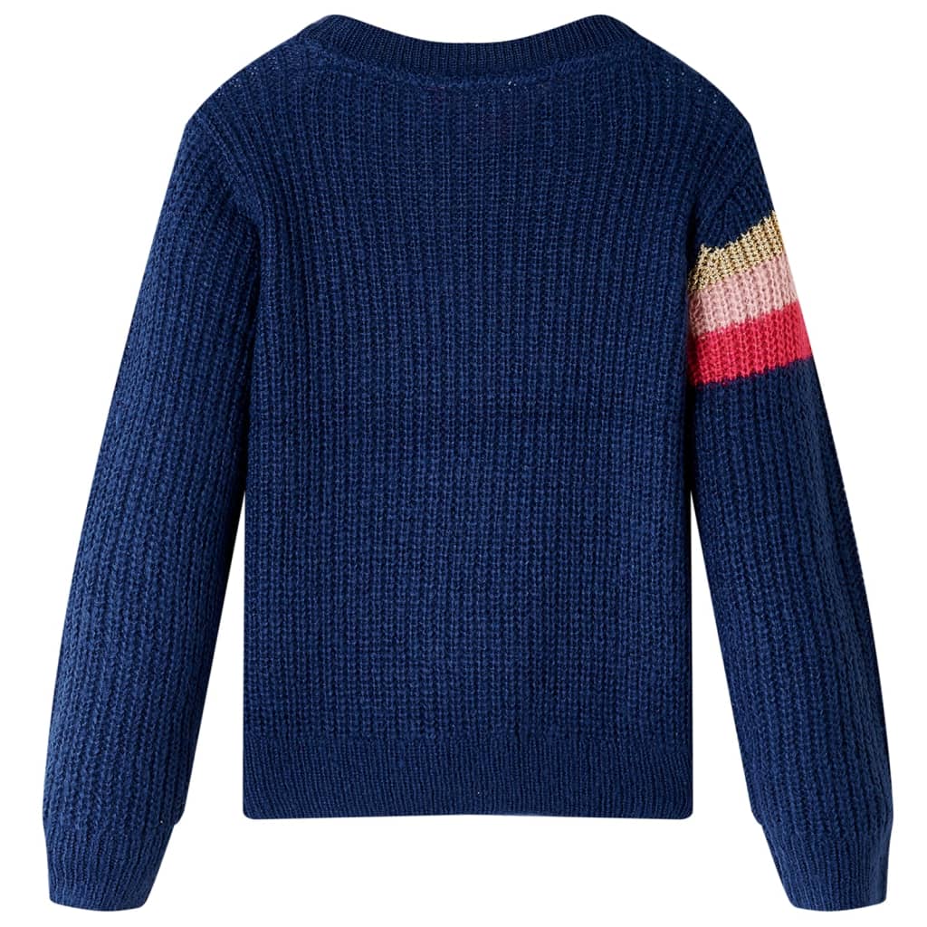 Kids' Knitted Jumper Navy Blue 116