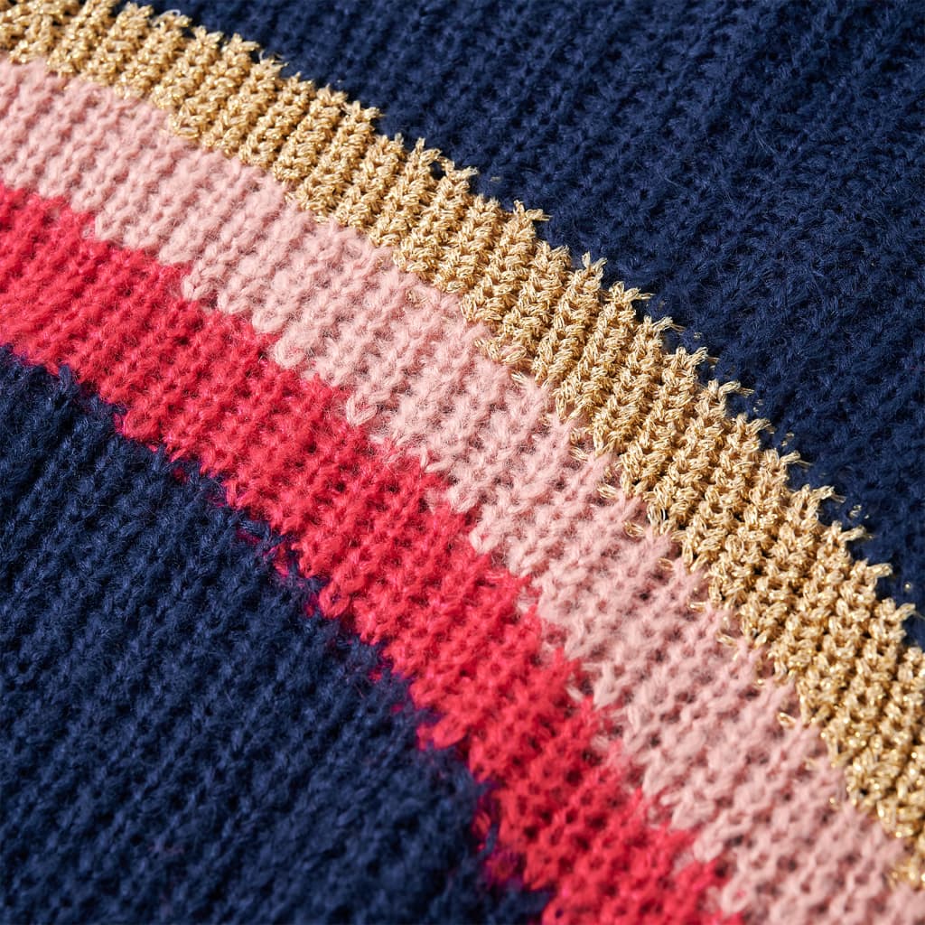 Knitted Children's Sweater Navy Blue 140