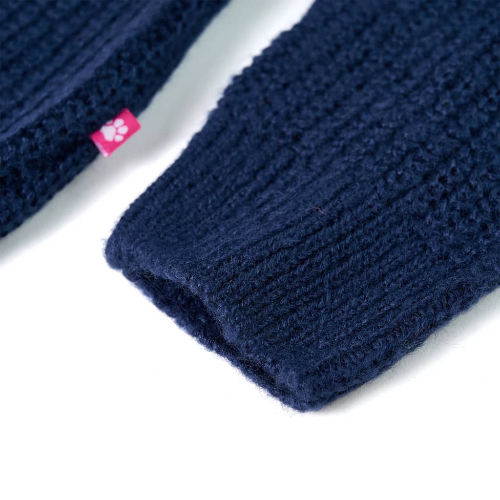 Knitted Children's Sweater Navy Blue 140