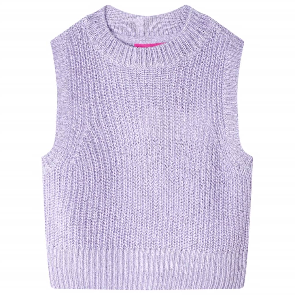 Kids' Knitted Vest Light Purple 92