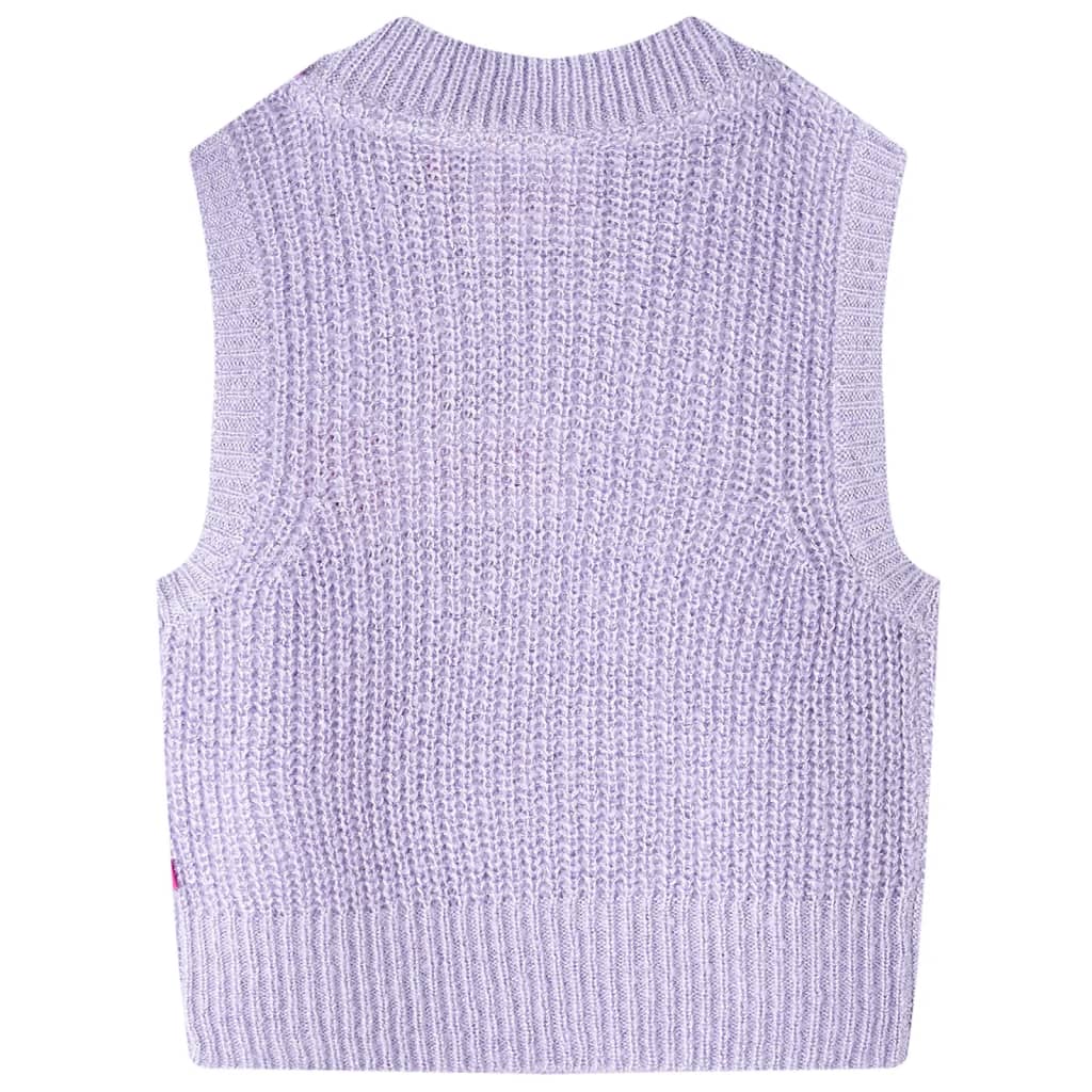 Kids' Knitted Vest Light Purple 92