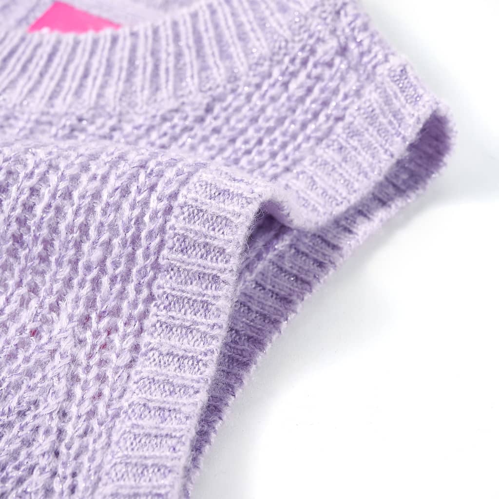 Kids' Knitted Vest Light Purple 92