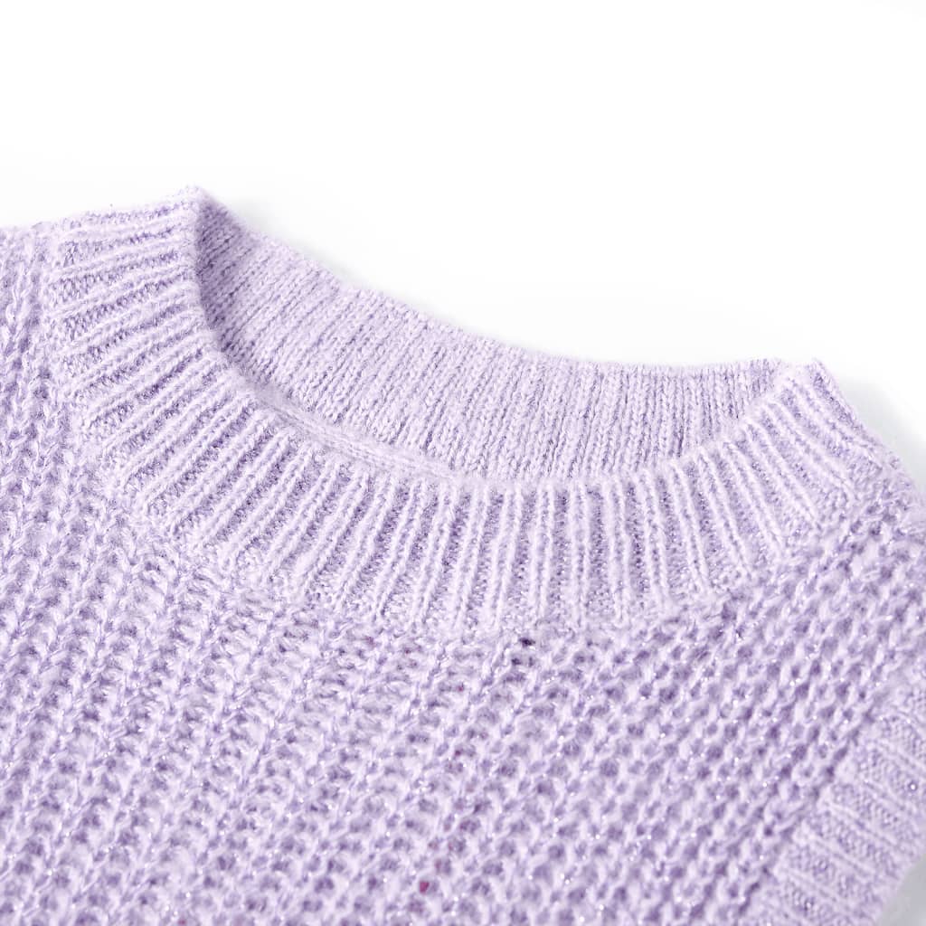 Knitted Children's Sweater Vest Light Purple 104