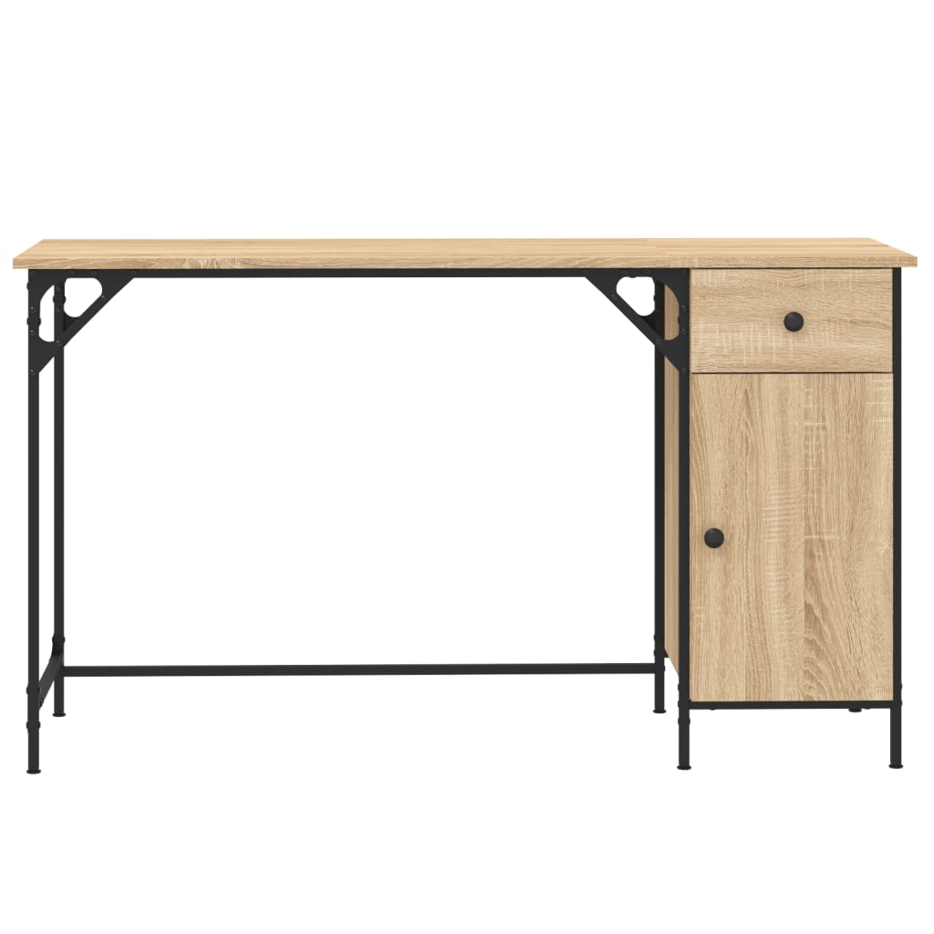 Computertisch Sonoma-Eiche 131x48x75 cm Holzwerkstoff