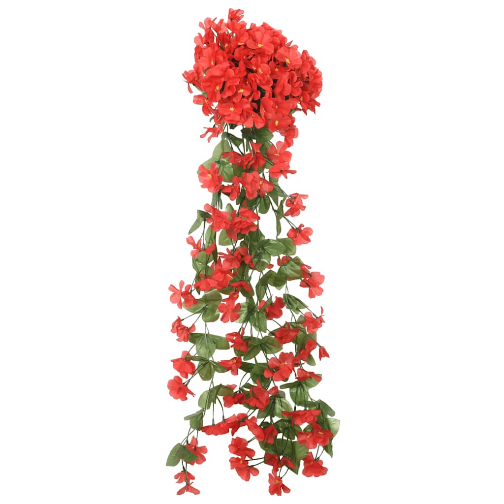 Flower Garlands Flowers 3 pcs. Red 85 cm