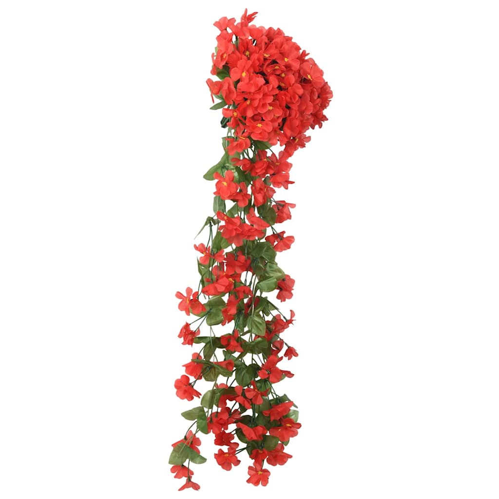 Flower Garlands Flowers 3 pcs. Red 85 cm