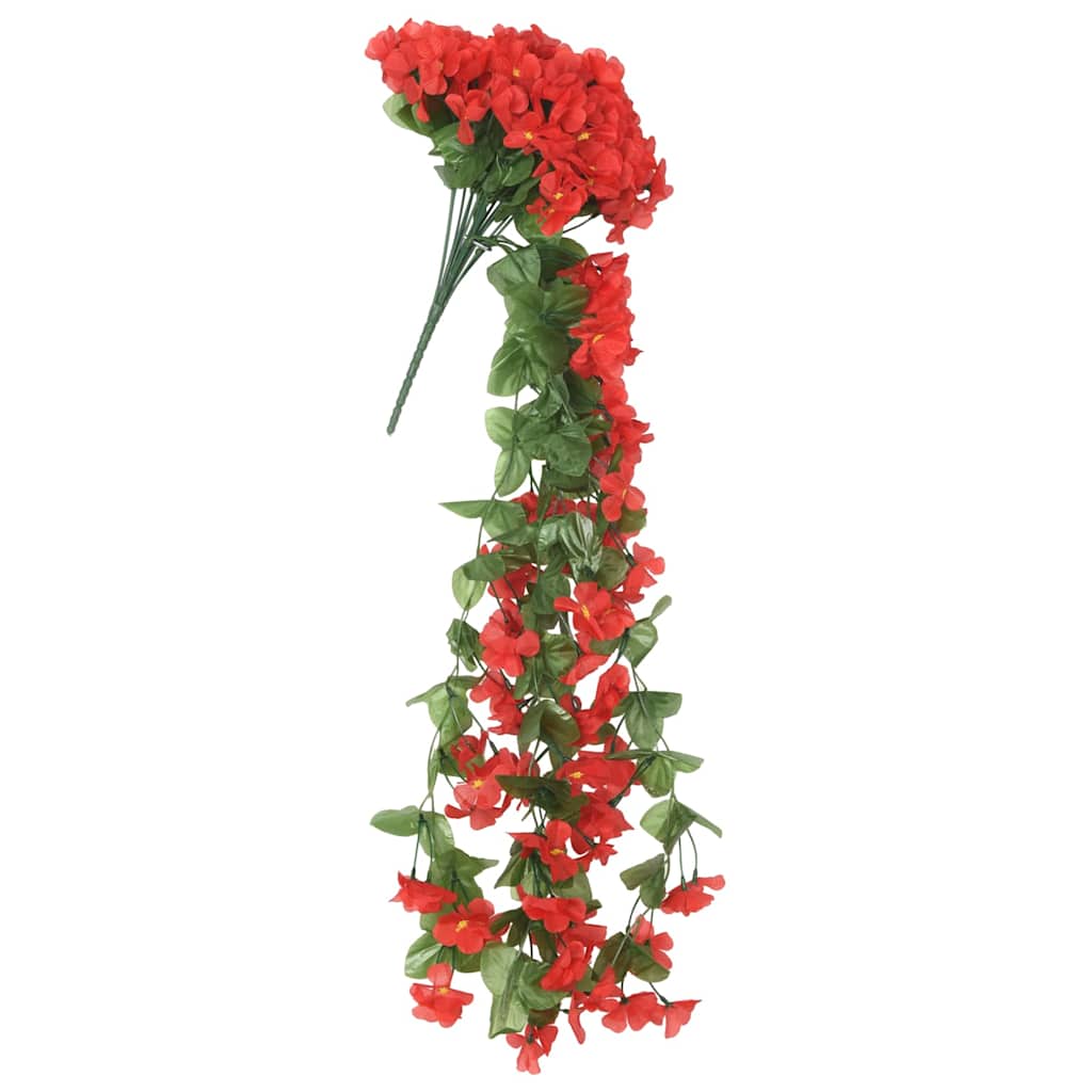 Flower Garlands Flowers 3 pcs. Red 85 cm