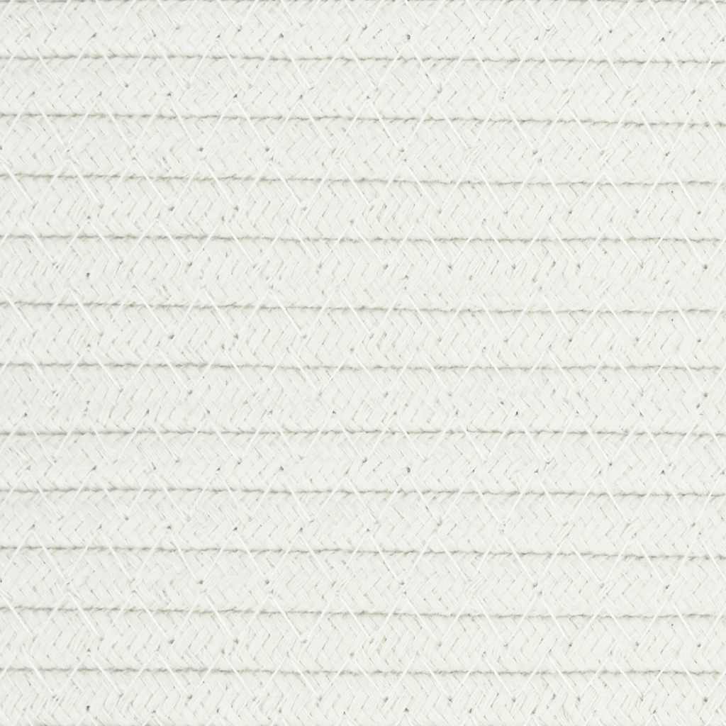 Storage Basket White Ø38x36 cm Cotton