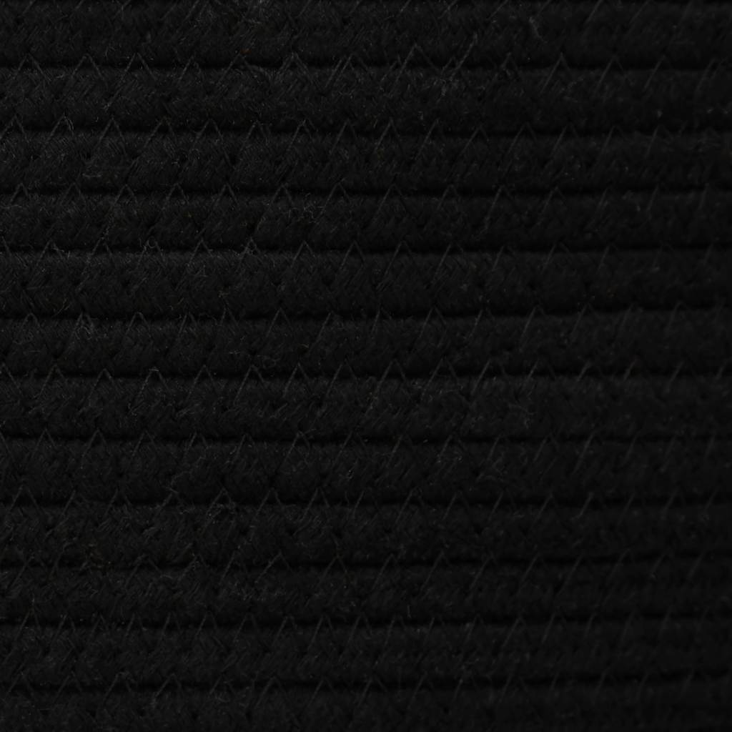 Panier de rangement Noir et Blanc 49x65 cm Coton