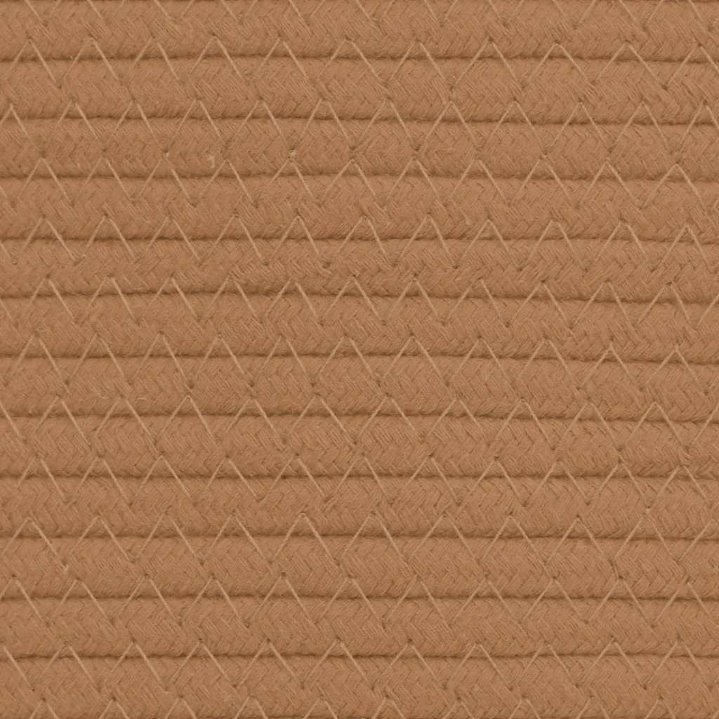 Storage basket brown Ø40x35 cm cotton