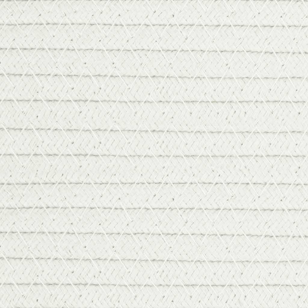 Panier de rangement Blanc Ø40x35 cm Coton