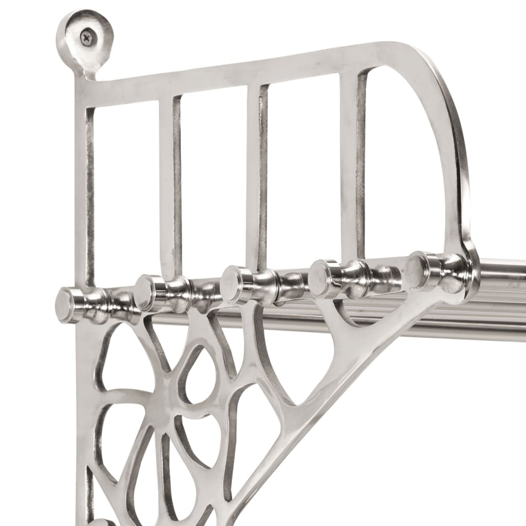 Porte-manteau mural avec patères en aluminium