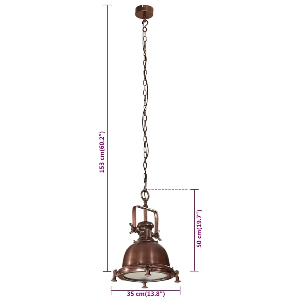 Pendant Lamp 35x35x153 cm Aluminum