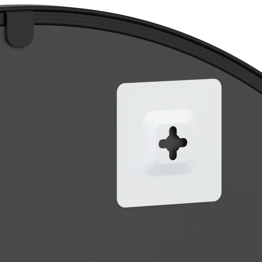 Black Wall Mirror 60x110 cm Arched Iron