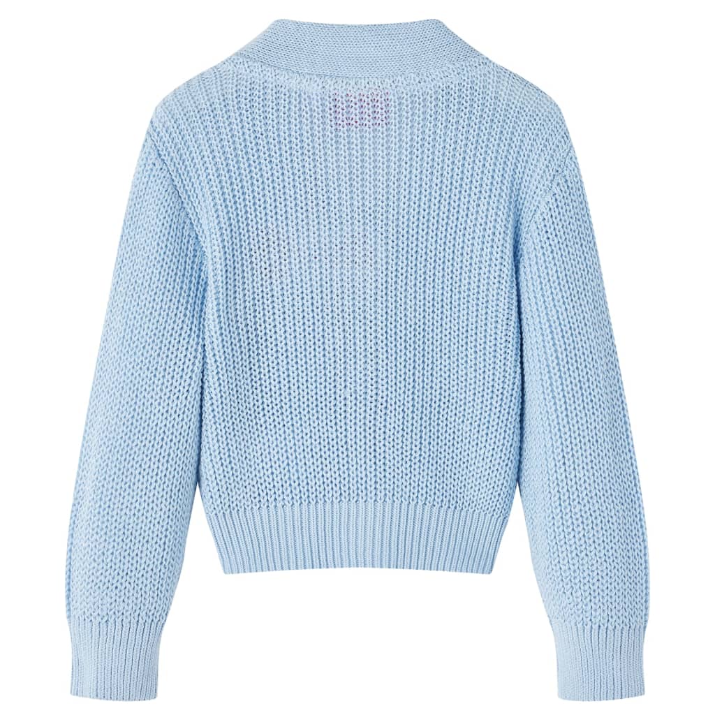 Gilet en tricot enfant bleu 104