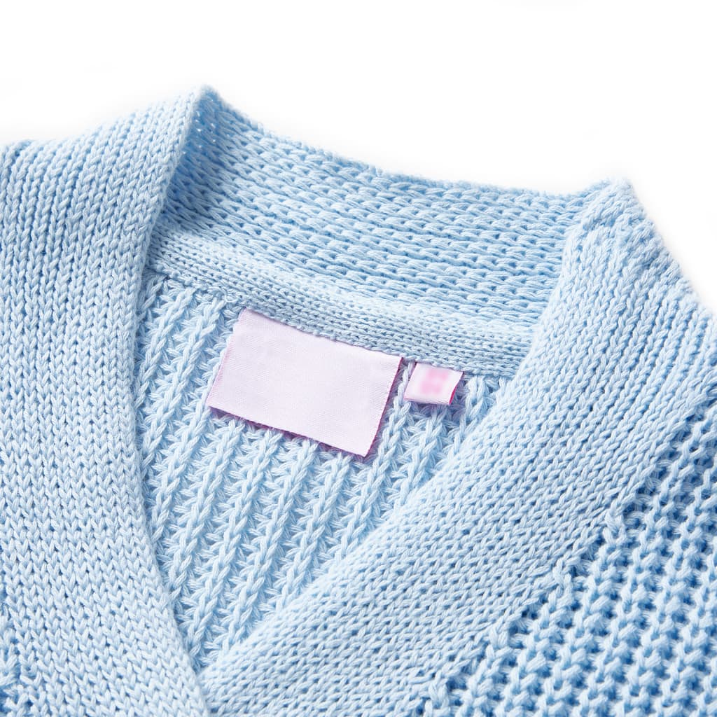 Gilet en tricot enfant bleu 104