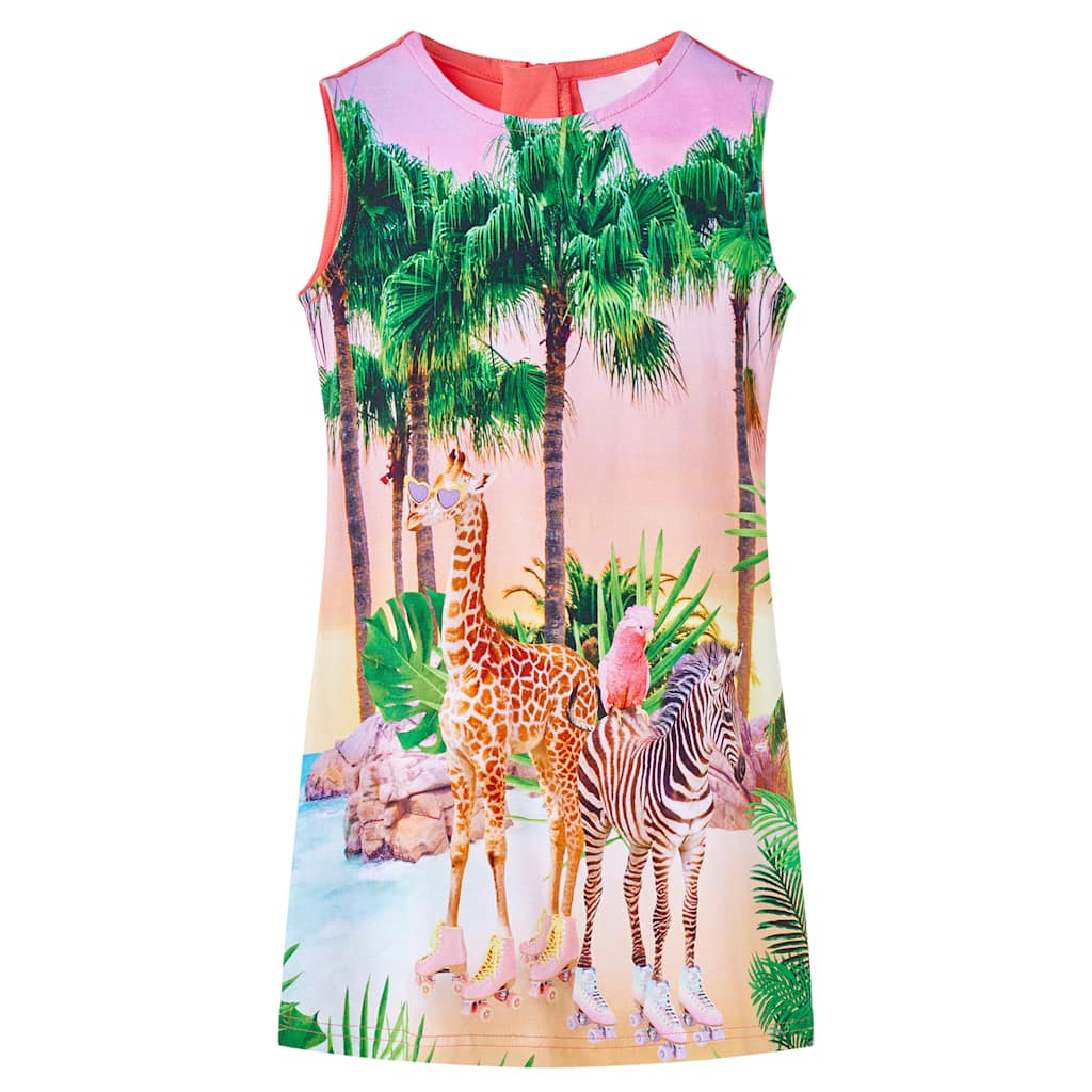 Kids' Dress Coral Pink 140