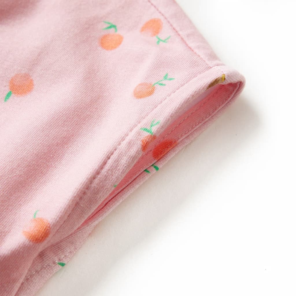 Robe pour enfant avec bandeau à la taille orange clair 116