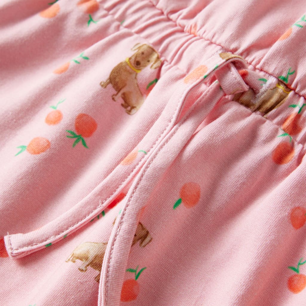 Robe pour enfant avec bandeau à la taille orange clair 116