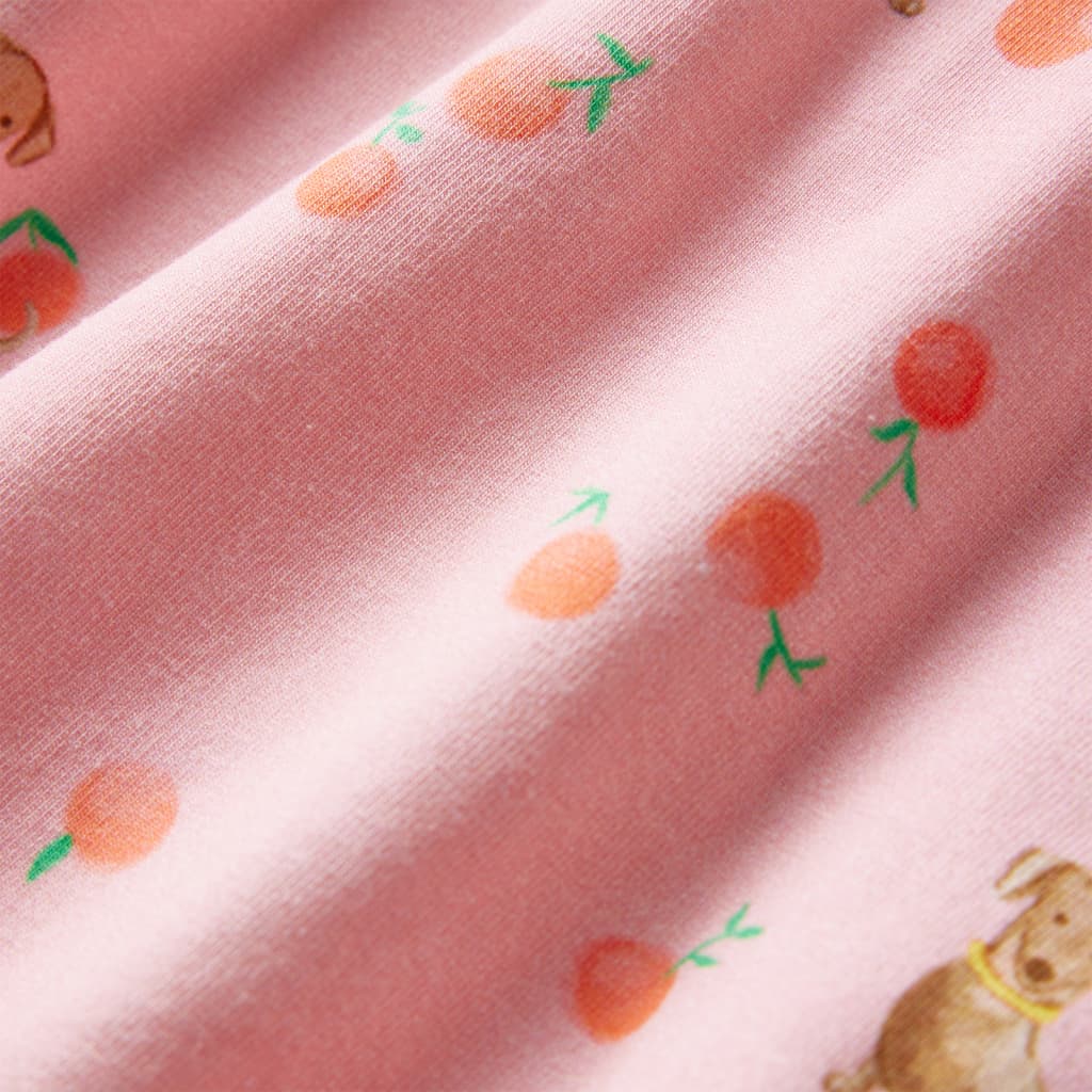 Robe pour enfant avec bandeau à la taille orange clair 116