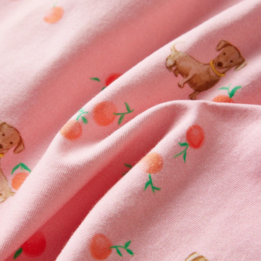 Robe pour enfant avec bandeau à la taille orange clair 116