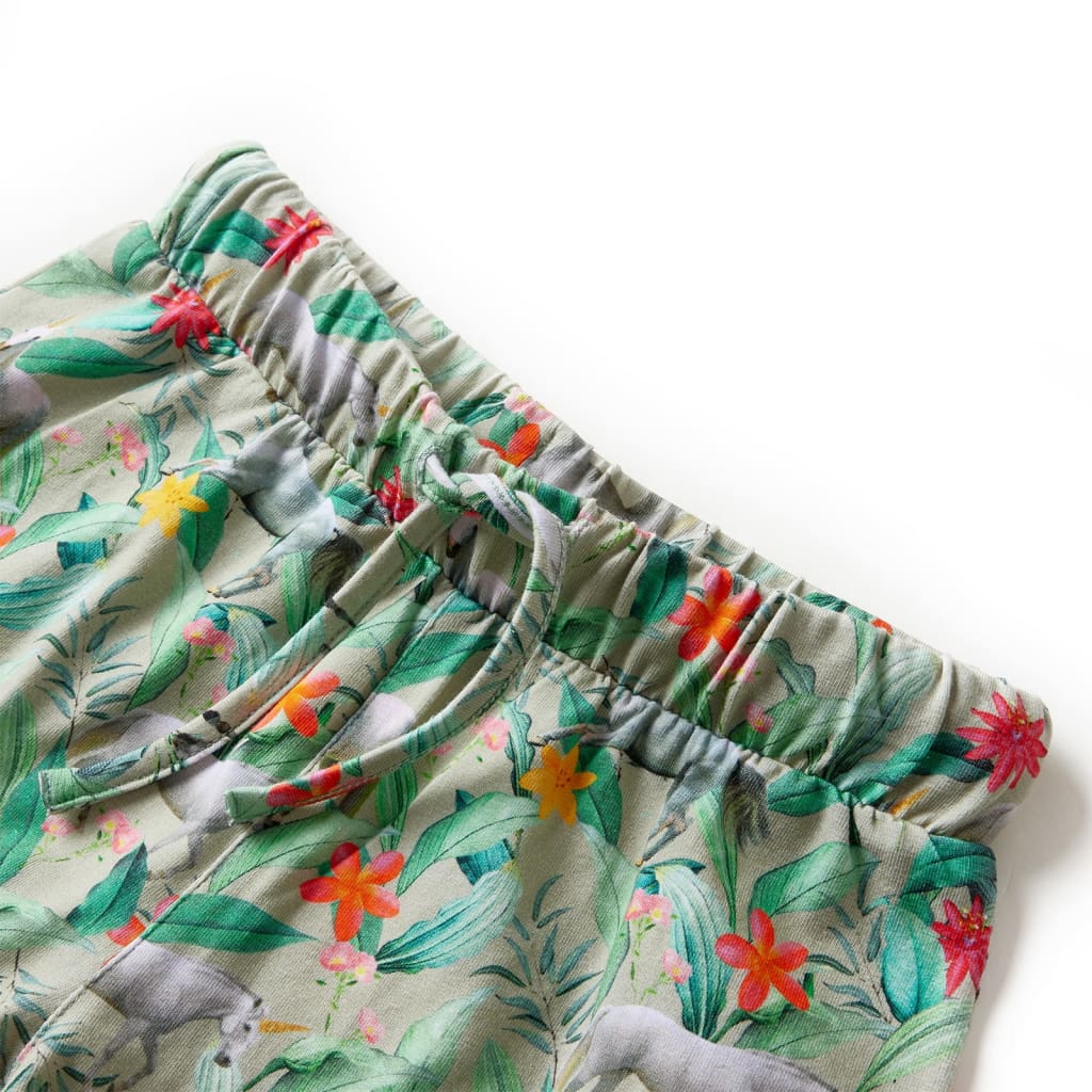 Short pour enfant avec cordon de serrage Kaki clair 116
