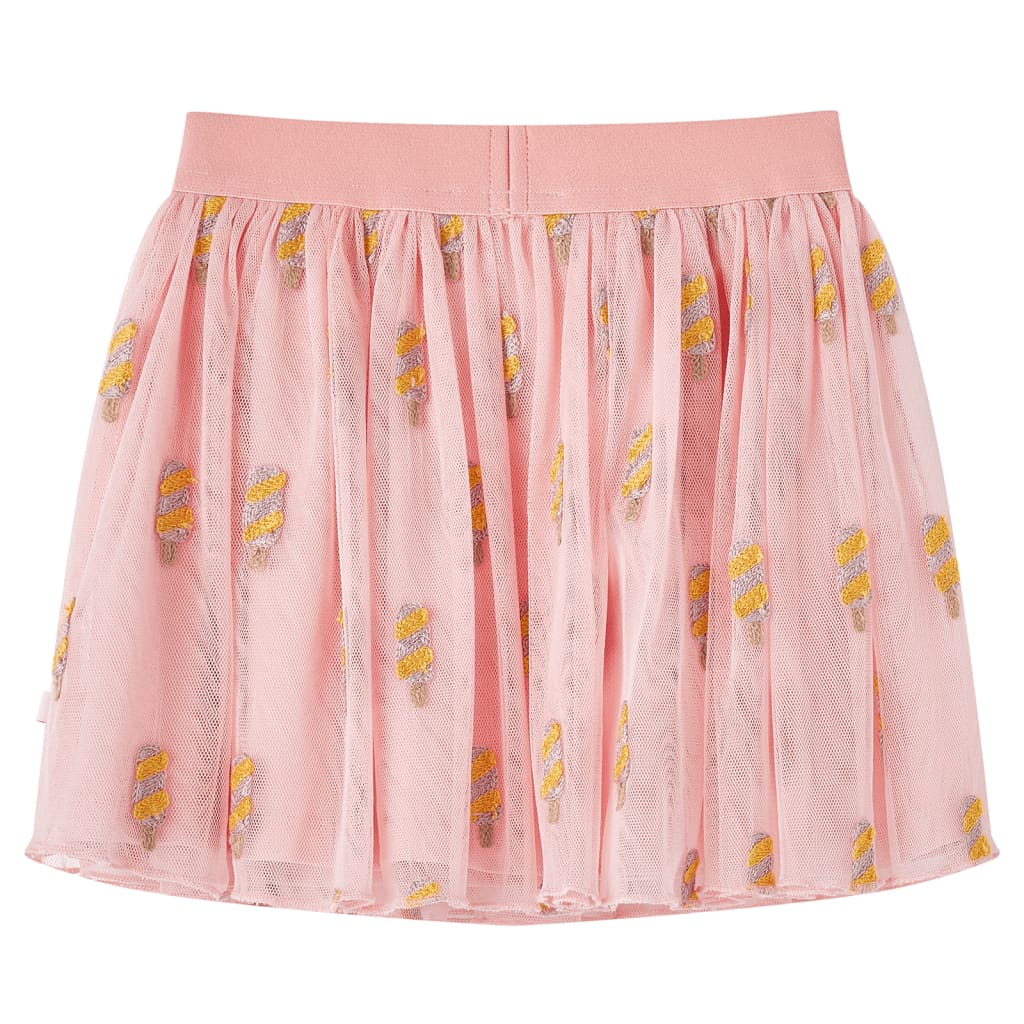 Jupe enfant en tulle rose clair 104