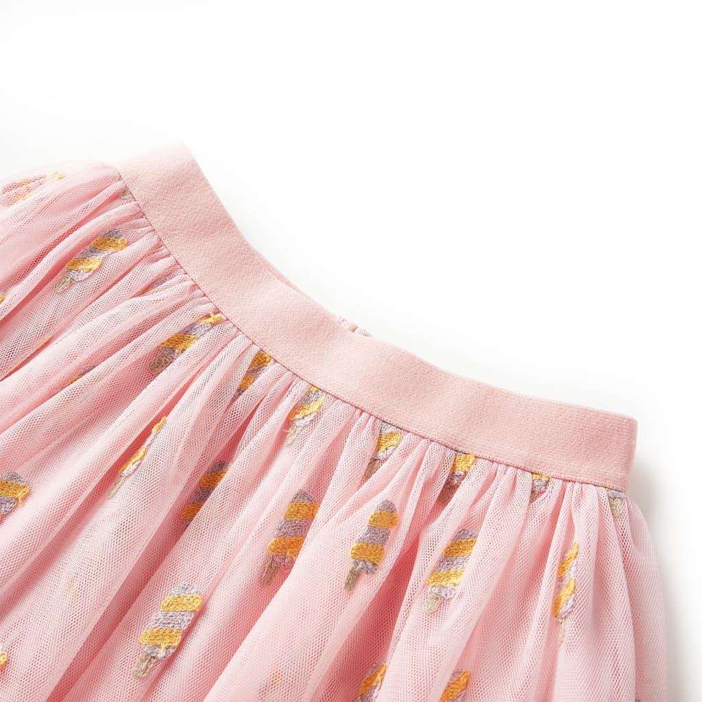 Jupe enfant en tulle rose clair 104