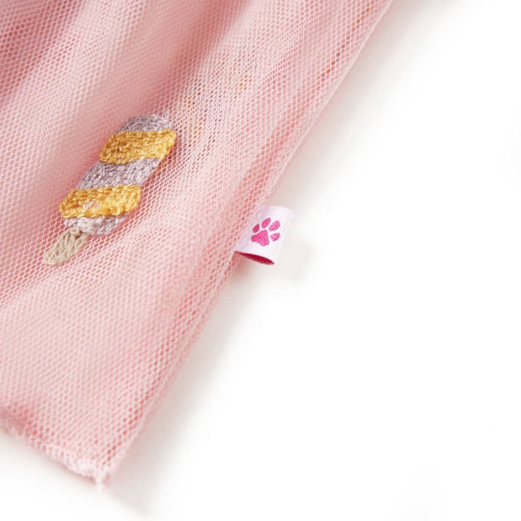 Jupe enfant en tulle rose clair 104