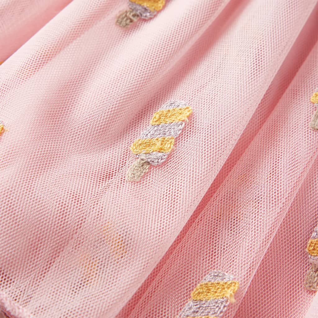 Girls' Skirt with Tulle Light Pink 116