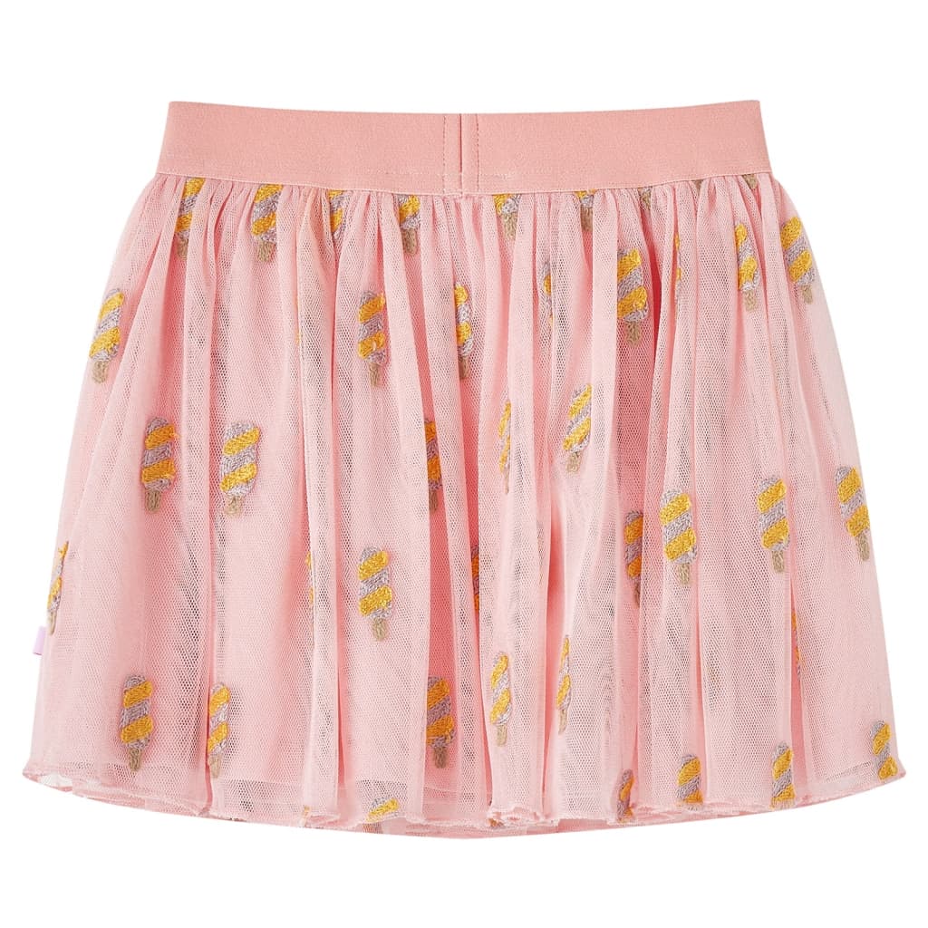 Girls' Tulle Skirt Light Pink 140