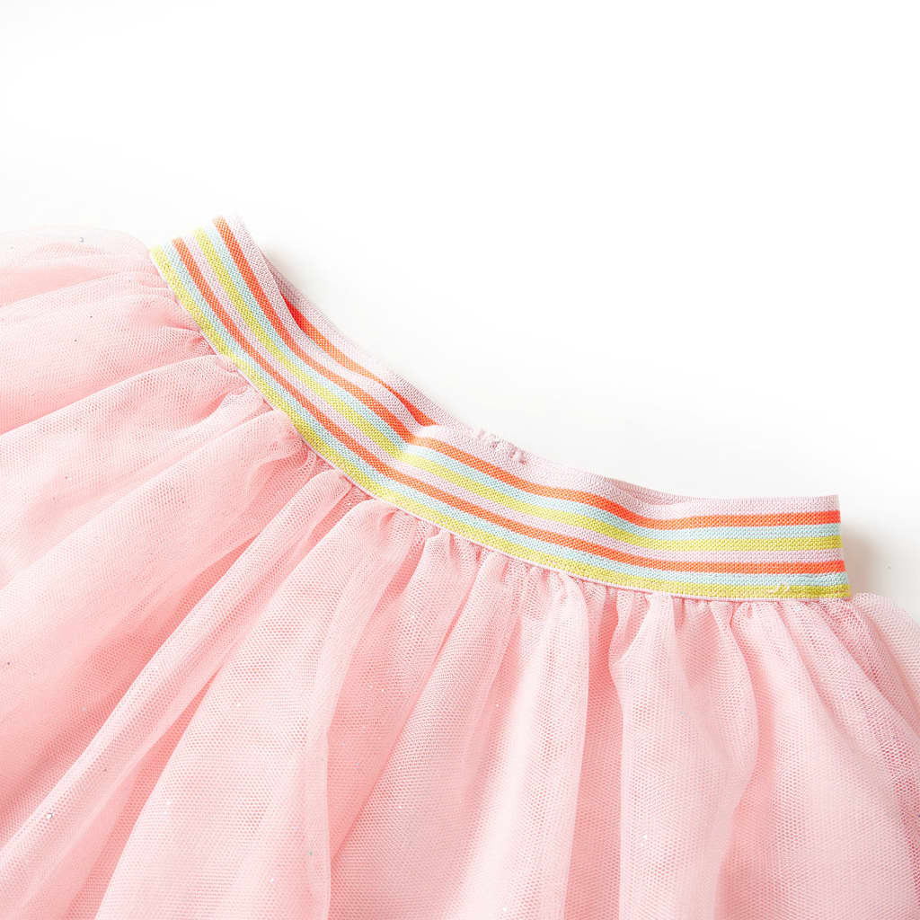 Jupe pour enfant avec tulle rose clair 92