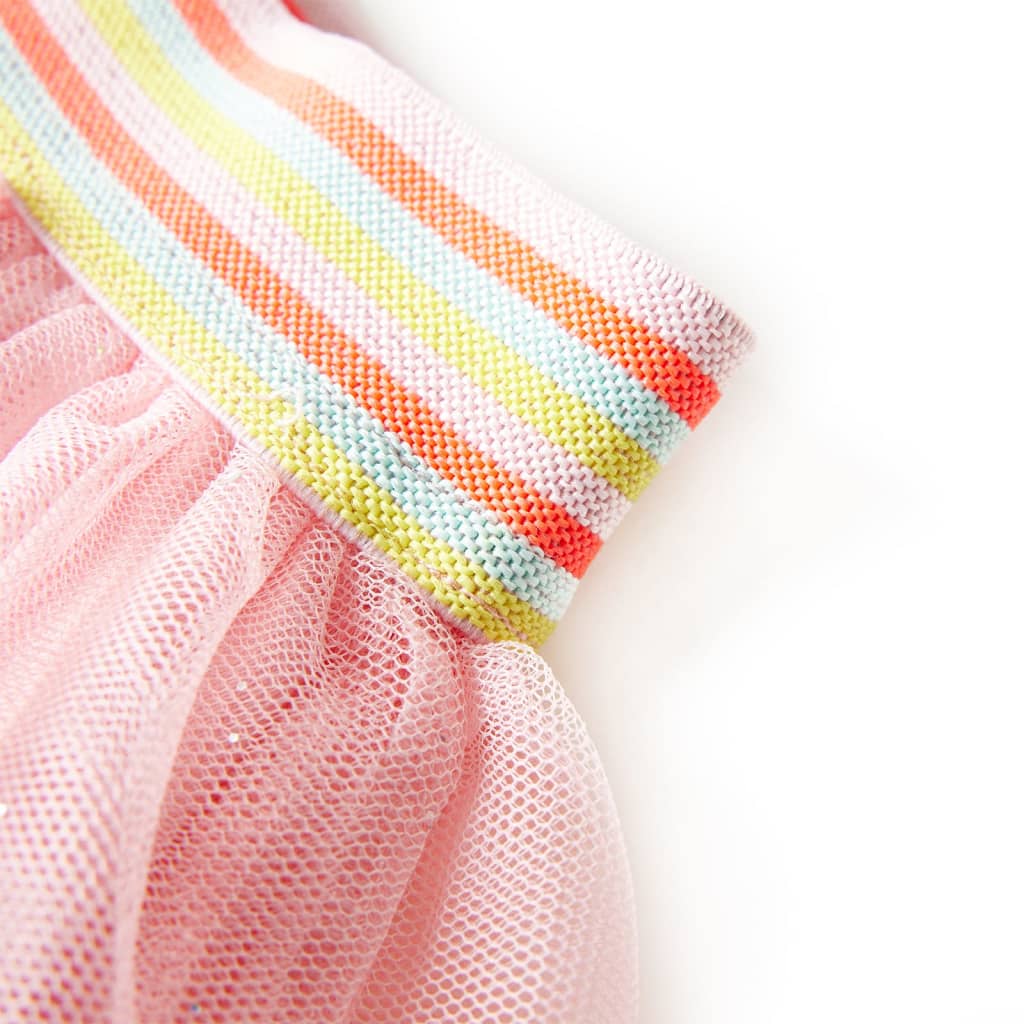 Girls' Skirt with Tulle Light Pink 128