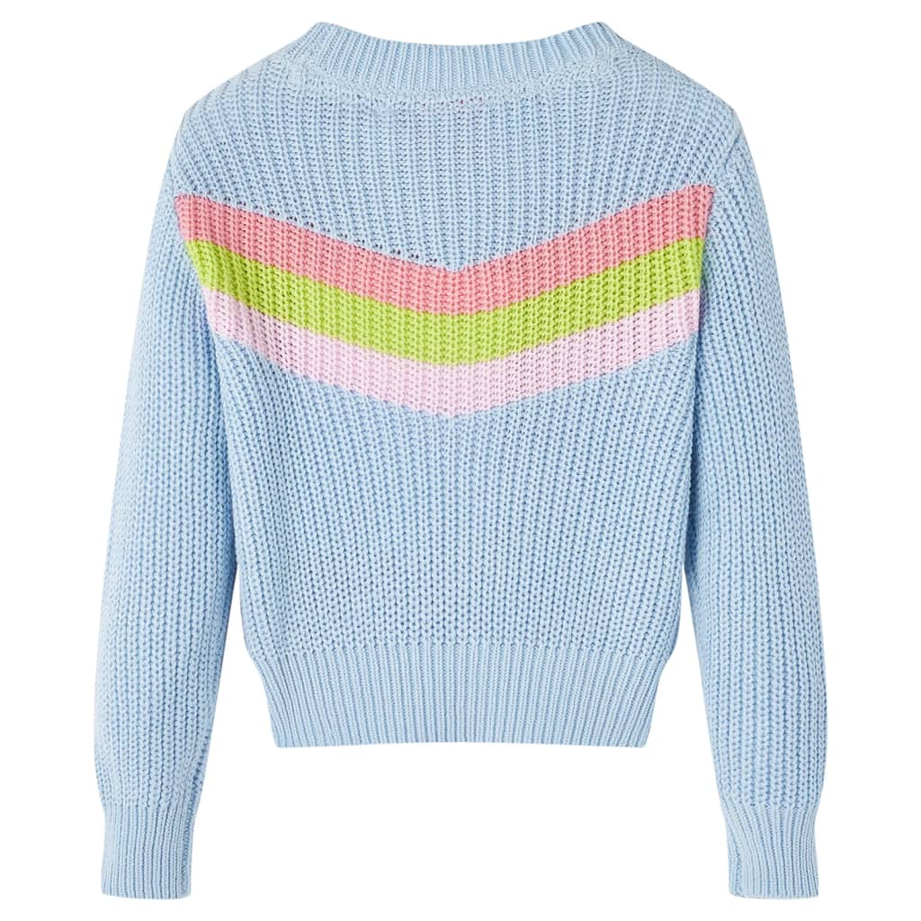 Pull enfant tricoté bleu 116