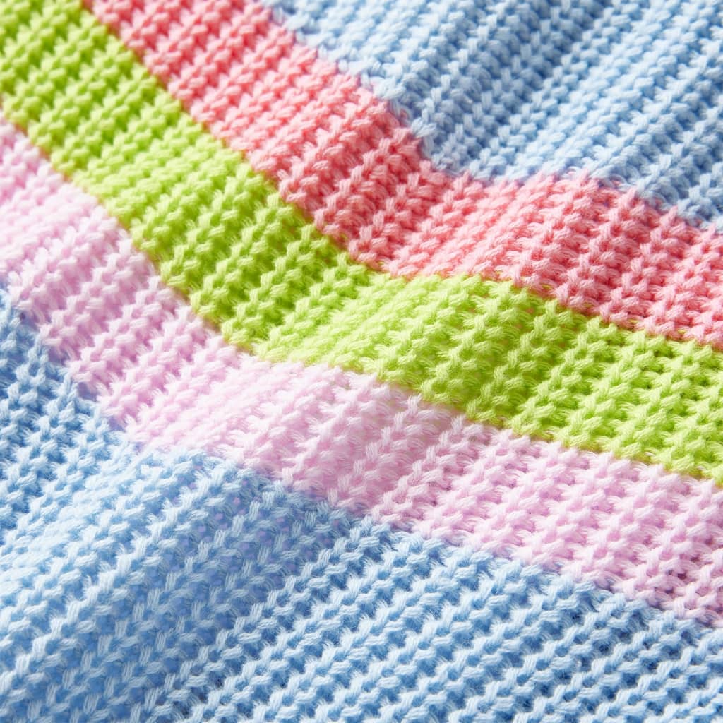 Pull enfant tricoté bleu 128