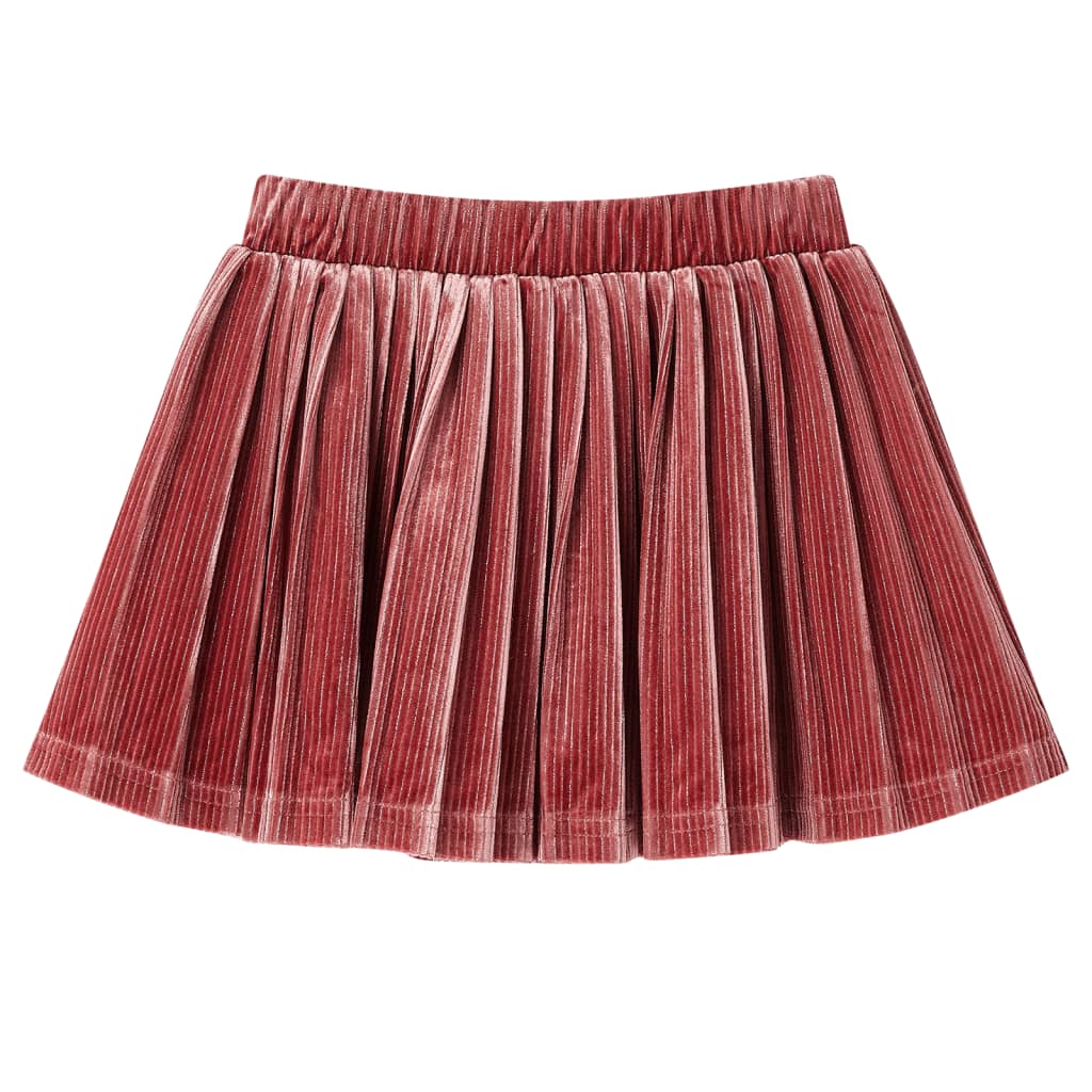 Girls' Pleated Skirt Mid-Pink 116