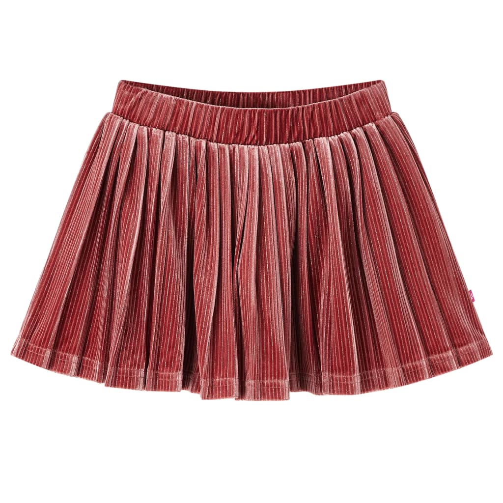 Girls' Pleated Skirt Medium Pink 140