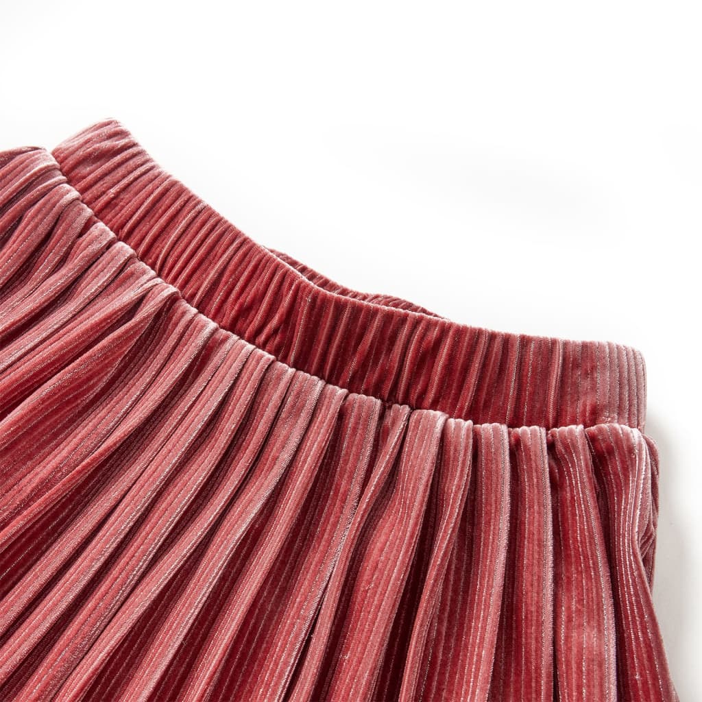 Girls' Pleated Skirt Medium Pink 140