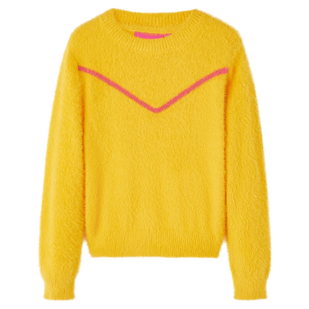Knitted Kids' Sweater Dark Ochre 104