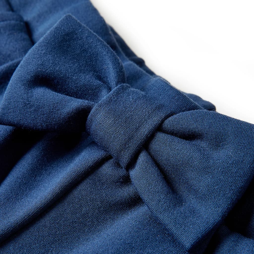 Kids' Wide Leg Trousers Navy Blue 128