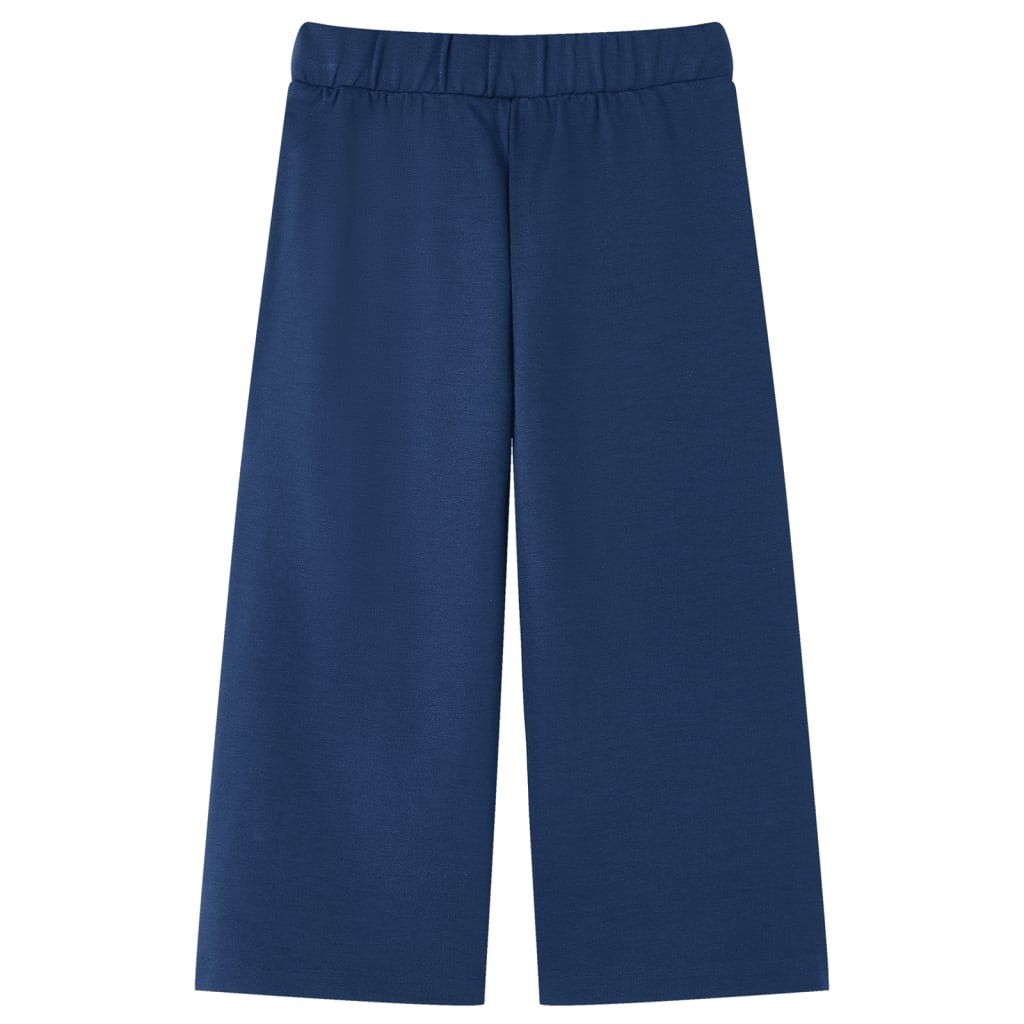 Pantalon Enfant Jambes Larges Bleu Marine 140