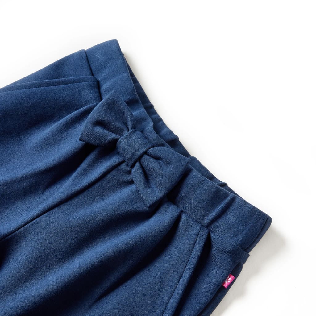 Pantalon Enfant Jambes Larges Bleu Marine 140