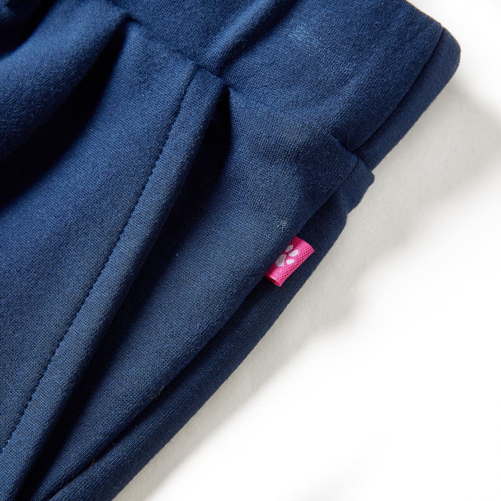 Pantalon Enfant Jambes Larges Bleu Marine 140