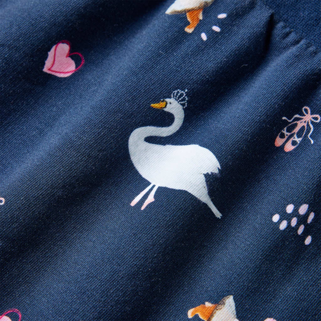 Robe enfant manches longues bleu marine 104